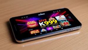 Screenshot of the ck999 app showcasing casino games and betting options to attract users.