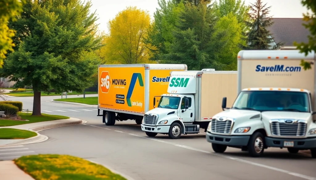 Reliable moving trucks Calgary fleet ready for local relocation services, highlighting professional and efficient transportation solutions.