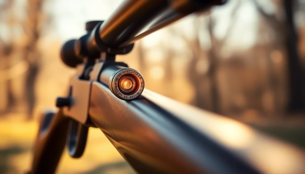 Authentic 32WIN firearm in a natural setting, emphasizing craftsmanship and vintage appeal for firearm enthusiasts.