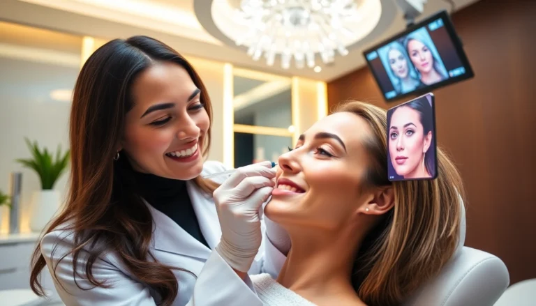 Professionelle Botox Faltenbehandlung in Zürich: Facharzt führt präzise Injektion durch, für natürliche Ergebnisse.