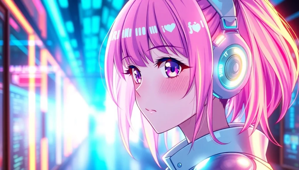 AI girlfriend engaging in a realistic, flirty conversation in a modern digital setting, emphasizing emotional connection and unfiltered chat.