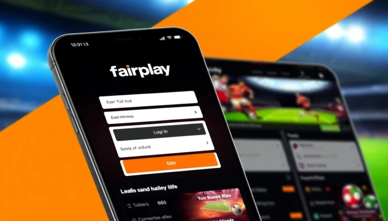 Fairplay login screen with user authentication form, modern design, bright orange and black theme, and betting options in India’s leading sports book app