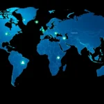 Crypto-friendly countries shown on a global map with digital currency icons indicating favorable regions for crypto investors and enthusiasts.