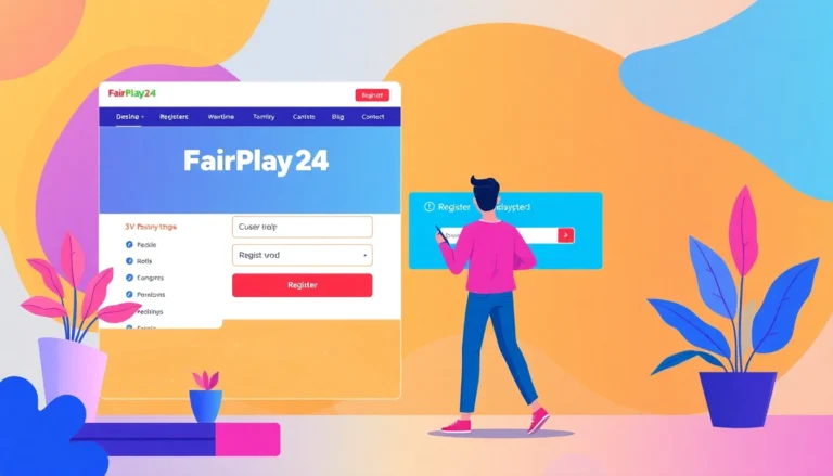 Guide to FairPlay24 register process with a clear, user-friendly interface and engaging design