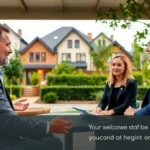 Professioneller Immobilienmakler in Grevenbroich beim Beratungsgespräch in einer urbanen Wohngegend, zuverlässige Betreuung für erfolgreichen Hausverkauf in Grevenbroich.