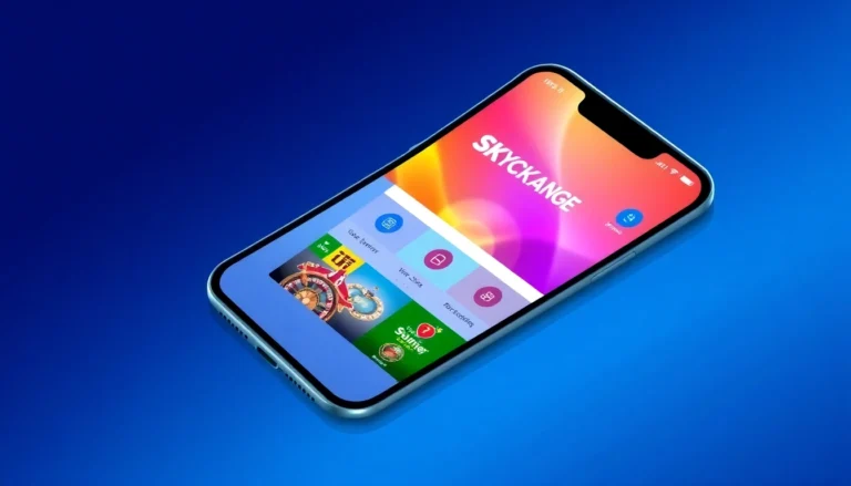 Sky Exchange Id: Seamless registration process on mobile app with vibrant sports and casino icons for quick betting access.