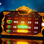 Indotogel mobile slot dashboard with RTP indicators and quick login.