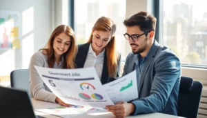 All India Govt Jobs preparation guide showcasing candidates studying with official