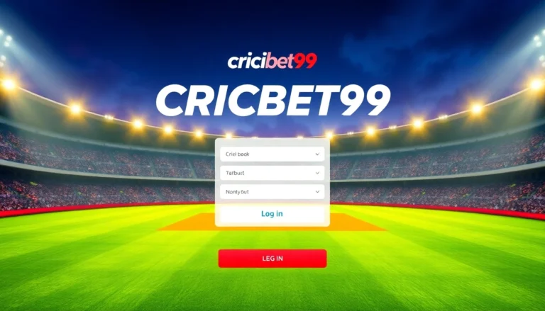 Secure Cricbet99 login screen with cricket motifs and user input fields for easy access