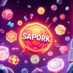 The APORK Token secured in multichain environment with GambleFi gaming setup, highlighting