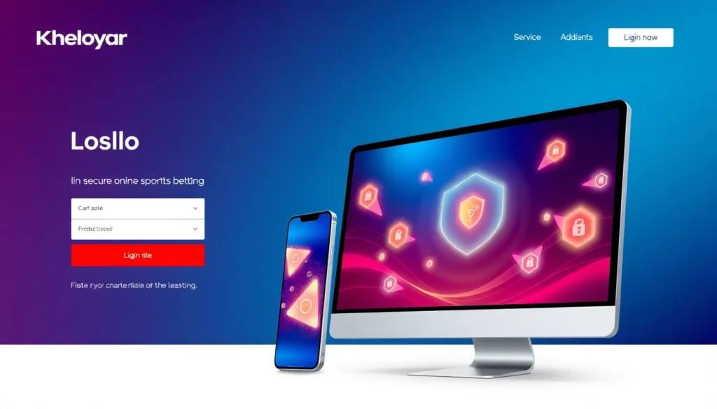 Step-by-step Kheloyar login guide showing a secure online betting platform interface with the
