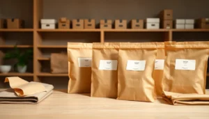 High-quality torba papierowa being printed and filled with eco-friendly packaging materials for