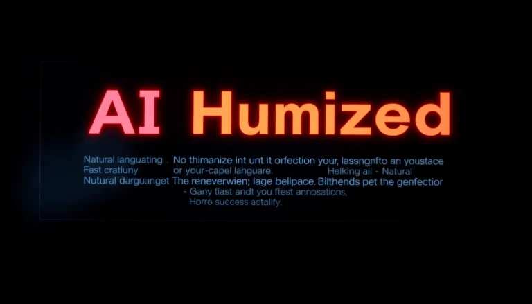 Computer screen displaying humanize AI process with natural text transformation in a modern