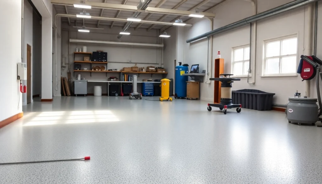 Expert team performing floor preparation Birmingham with advanced grinding and leveling tools
