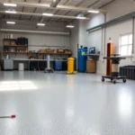 Expert team performing floor preparation Birmingham with advanced grinding and leveling tools
